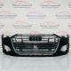 Audi A6 Front Bumper C8 Sport In Black With Grill 2018 - 2022 [f96]