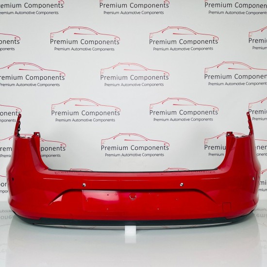 Seat Leon Rear Bumper Estate In Red With Diffuser 2012 – 2017 [n63]